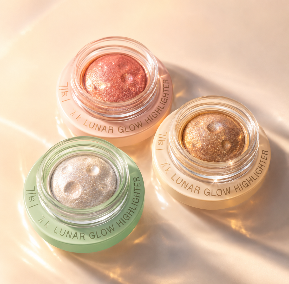 Tik Pop Lunar Glow Moon Highlighter – Celestial Shimmer Face Highlighter