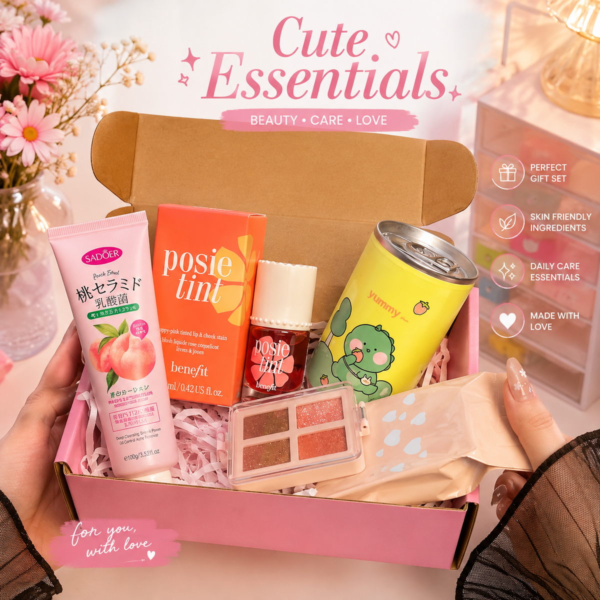 Aesthetic Mystery Beauty Deal Box – Cute Makeup & Self-Care Surprise Hamper