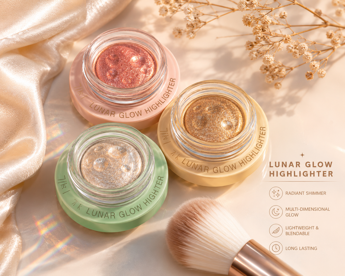 Tik Pop Lunar Glow Moon Highlighter – Celestial Shimmer Face Highlighter