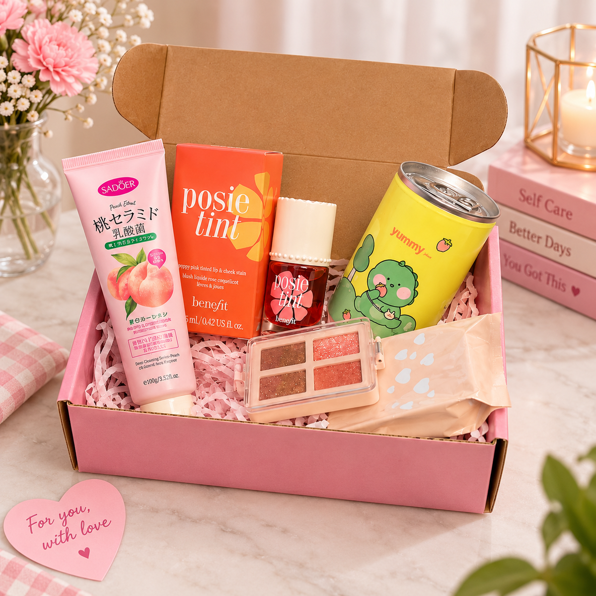 Aesthetic Mystery Beauty Deal Box – Cute Makeup & Self-Care Surprise Hamper
