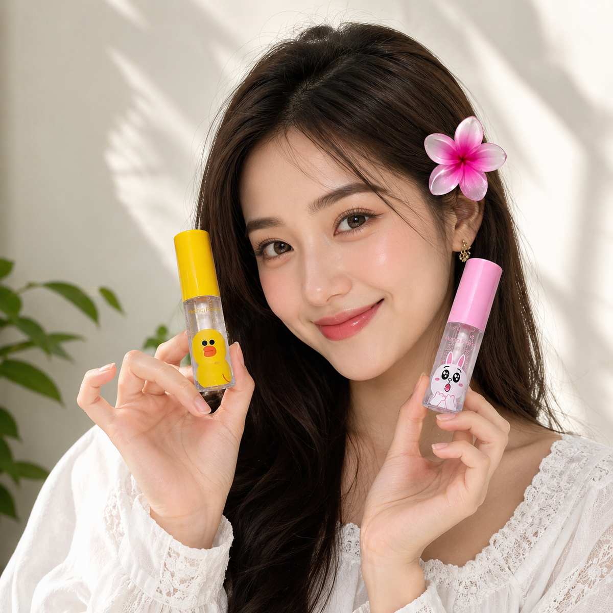 Bunny Clear Lip Gloss – Kawaii Hydrating Glassy Lip Gloss