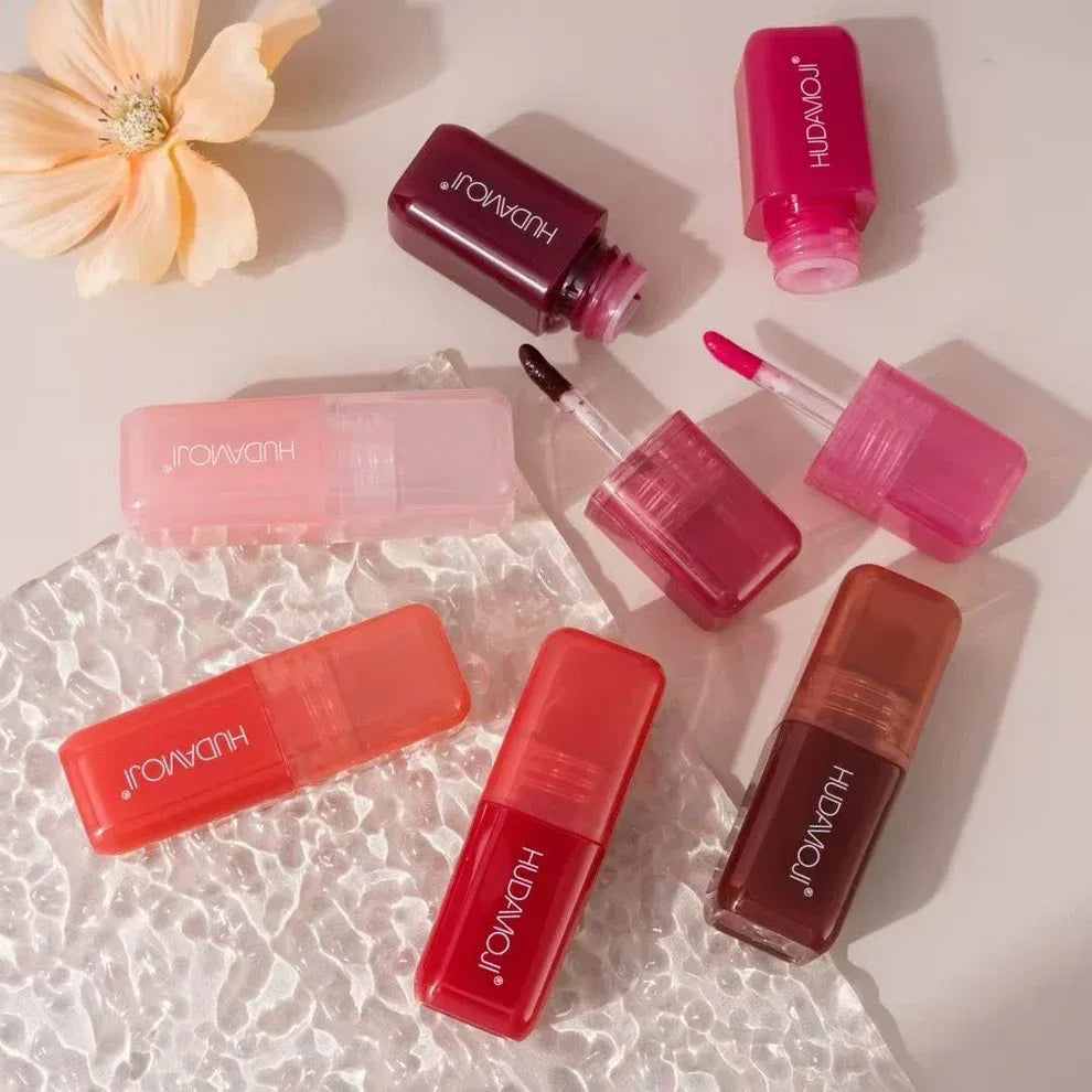 Hudamoji Jelly Water Lip Gloss Tint – Glassy Juicy Lip Tint