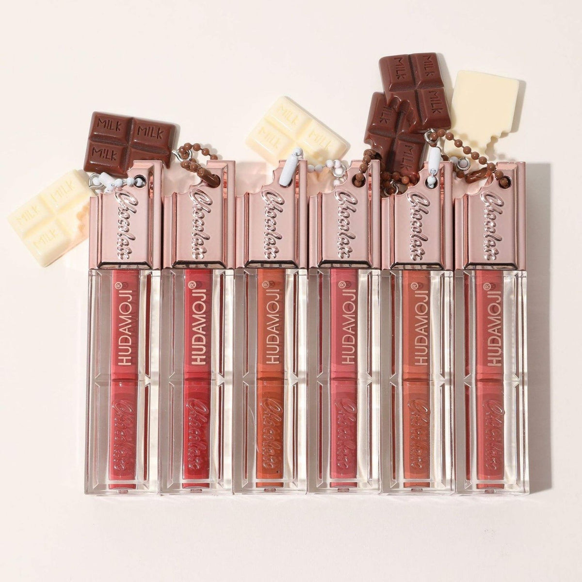 Hudamoji Chocolate Charm Liquid Gloss & Lip Tint – Hydrating Juicy Lip Color