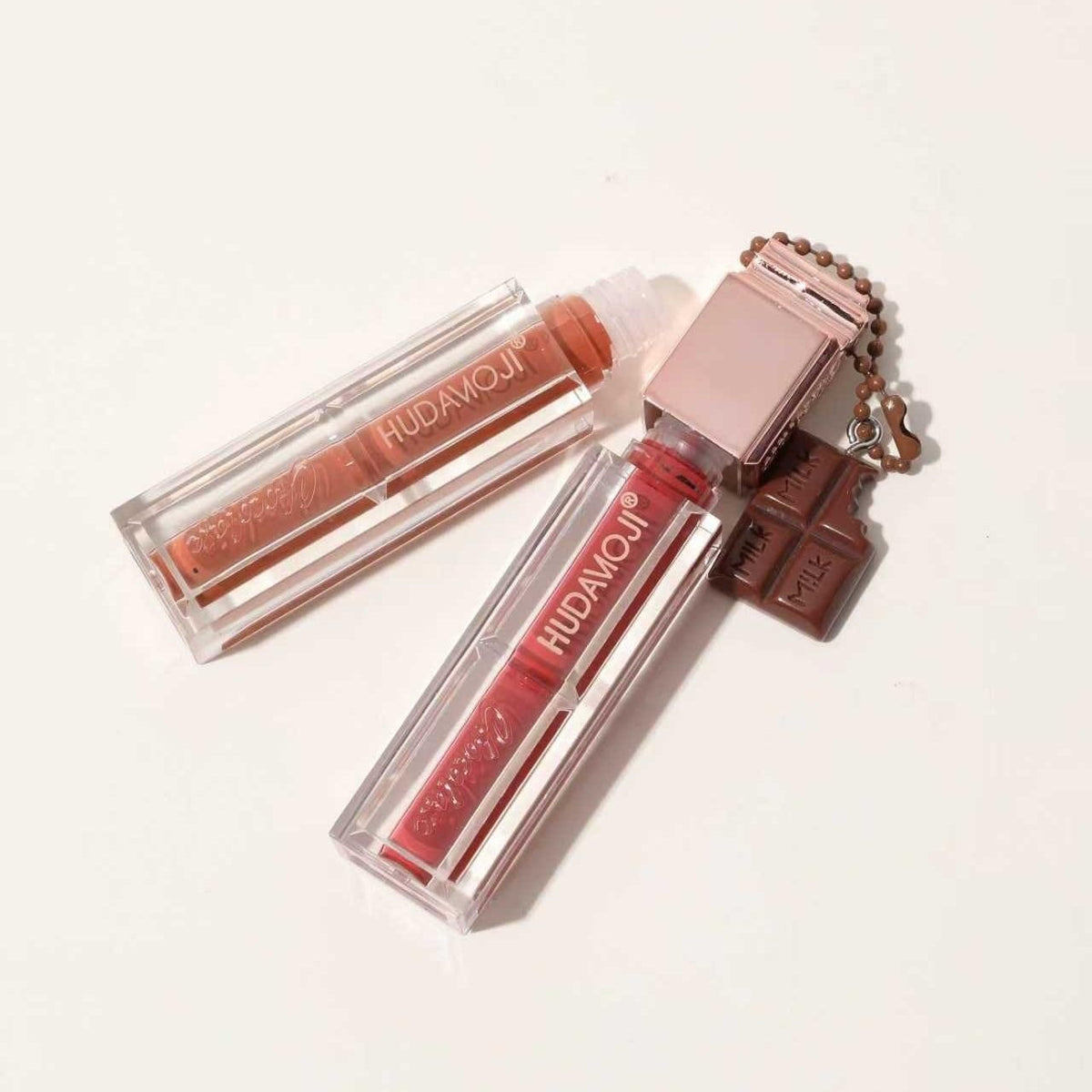 Hudamoji Chocolate Charm Liquid Gloss & Lip Tint – Hydrating Juicy Lip Color